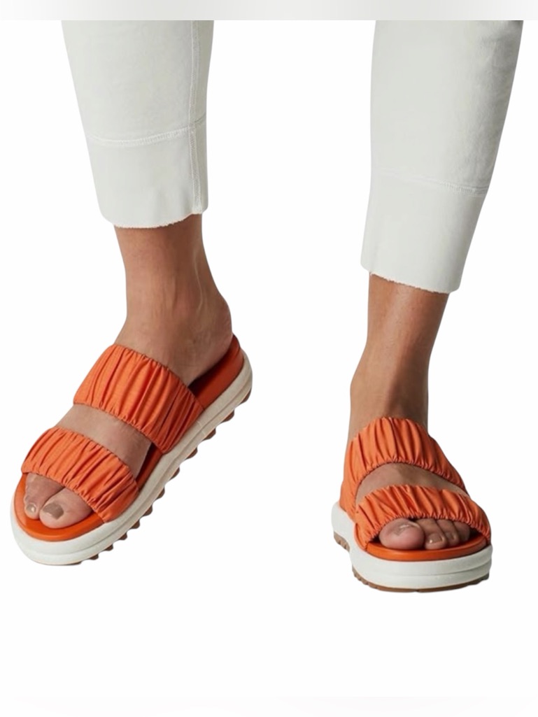 Sorel Orange Roaming Two Strap Slide Sandals Size 6